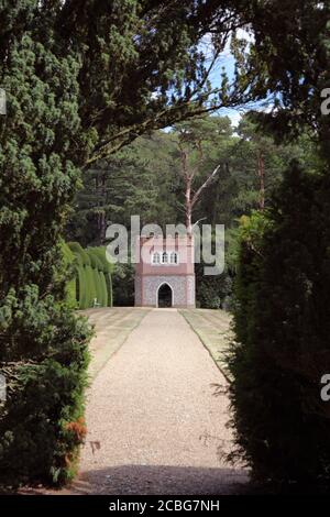 Folly at Doddington Place Gardens Stock Photo