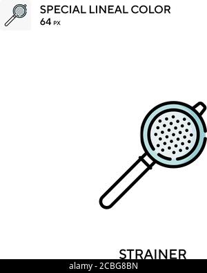 Strainer Simple vector icon. Strainer icons for your business project Stock Vector