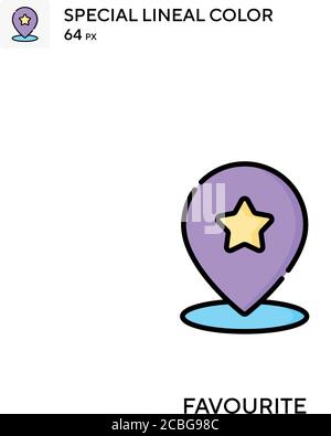 Favourite Simple vector icon. Favourite icons for your business project Stock Vector