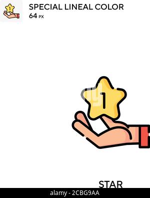 Star Simple vector icon. Star icons for your business project Stock Vector