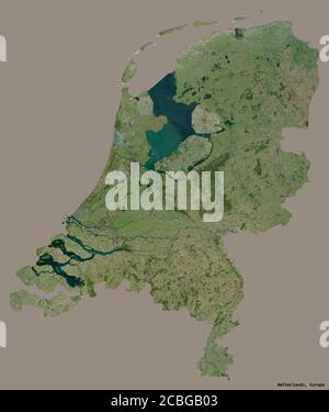 Satellite view of Amsterdam the capital of the Netherlands. Map ...