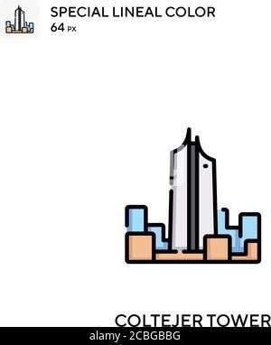 Coltejer tower Simple vector icon Stock Vector Image & Art - Alamy