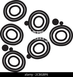 staphylococcus bacterias icon over white background, line style, vector illustration Stock Vector
