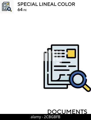 Documents Simple vector icon. Documents icons for your business project Stock Vector