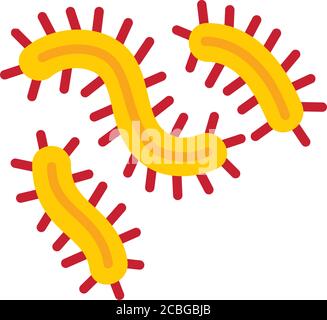 Dangerous bacterias flat vector icon Stock Vector Image & Art - Alamy
