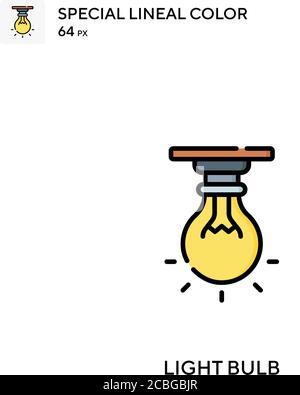 Light bulb Simple vector icon. Light bulb icons for your business project Stock Vector