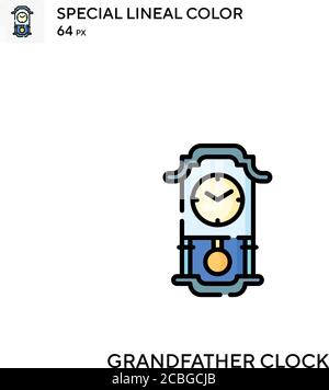 Grandfather clock Simple vector icon Stock Vector Image & Art - Alamy