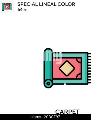 Carpet Simple vector icon. Carpet icons for your business project Stock Vector