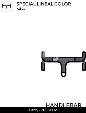 Handlebar Simple vector icon. Handlebar icons for your business project Stock Vector