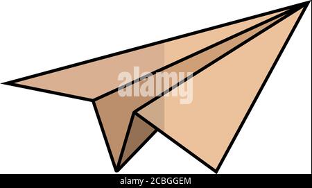 Isolated paper plane Stock Vector