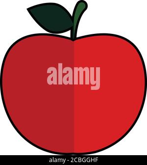 Red apple icon Stock Vector
