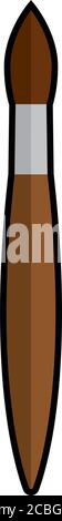 Isolated paintbrush icon Stock Vector