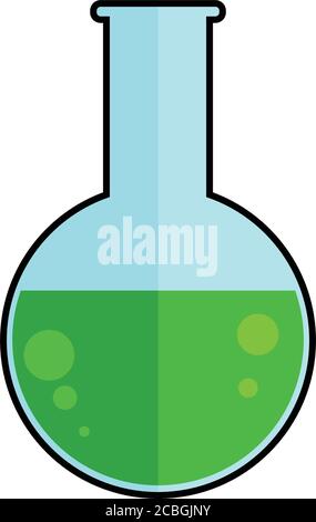 Isolated test tube icon Stock Vector