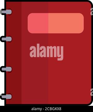 Isolated notebook icon Stock Vector
