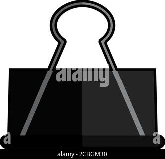 Isolated paper clip icon Stock Vector