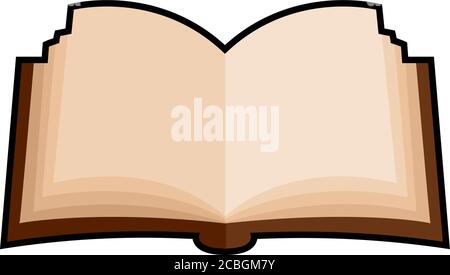 Isolated open book icon Stock Vector