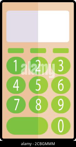 Isolated calculator icon Stock Vector