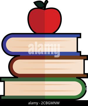 Stack of books icon Stock Vector