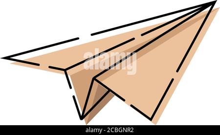 Isolated paper plane Stock Vector