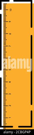 Isolated ruler icon Stock Vector