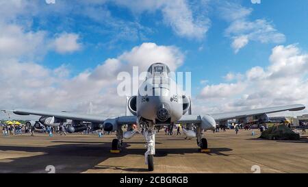 A Fairchild-Republic A-10C Thunderbolt 'Warthog' attack aircraft Stock Photo