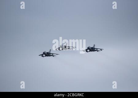 Panavia Tornado GR4A multi-role combat aircraft was developed by Italy, the UK and West Germany Stock Photo