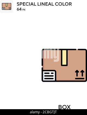 Box special lineal color vector icon. Box icons for your business project Stock Vector