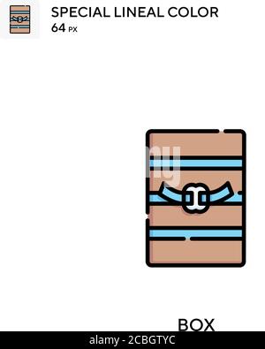 Box special lineal color vector icon. Box icons for your business project Stock Vector