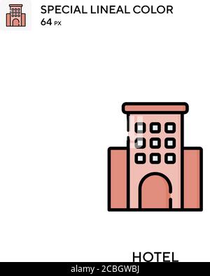 Hotel Special lineal color vector icon. Hotel icons for your business ...