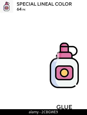 Glue special lineal color vector icon. Glue icons for your business project Stock Vector
