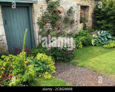 'The Cottage Garden' in Easton Walled Gardens Stock Photo