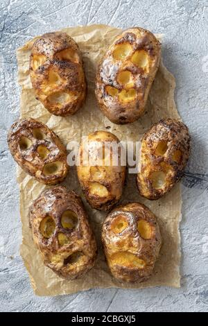 scary potato heads for Halloween Stock Photo - Alamy