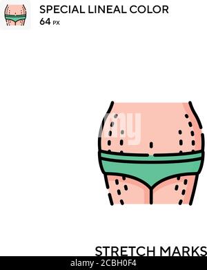 do not stretch scar color icon vector illustration Stock Vector Image ...