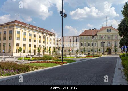 The County Hall in Szombathely, Hungary on a summer day. Stock Photo