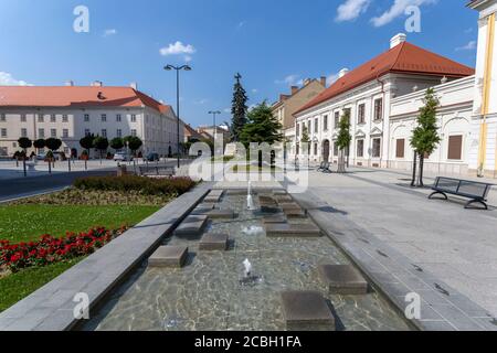 A sunny summer day in Szombathely, Hungary Stock Photo