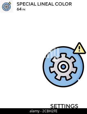 Setting Special lineal color vector icon. Illustration symbol design ...