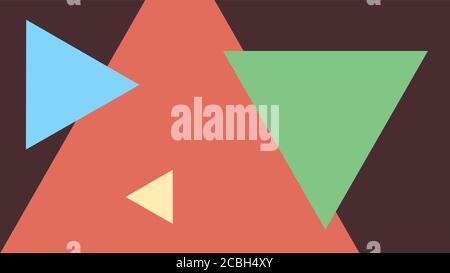 vector illustration of an abstract background with triangles Stock Vector