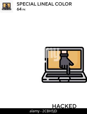 Hacker Special lineal color vector icon. Hacker icons for your business ...