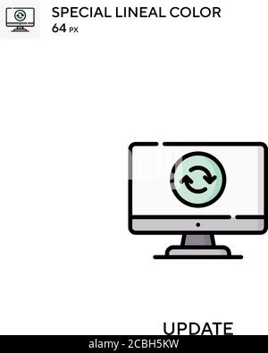 Update special lineal color vector icon. Update icons for your business project Stock Vector