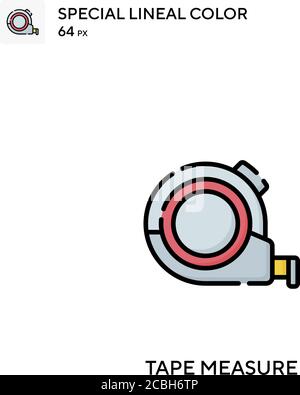 Measure tape Special lineal color vector icon. Measure tape icons for ...