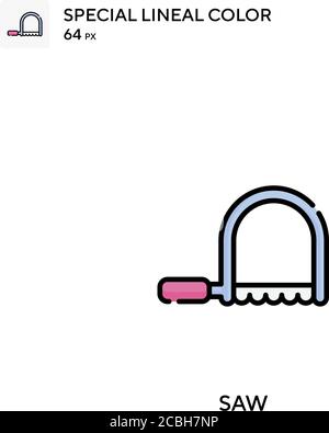 Saw special lineal color vector icon. Saw icons for your business project Stock Vector