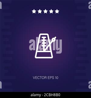 metronome vector icon modern illustration Stock Vector