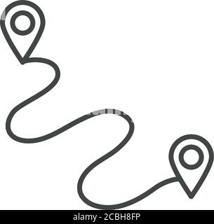 running speed sport race tracking pointer location line icon design vector illustration Stock Vector