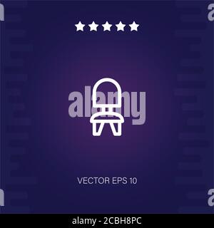 chair vector icon modern illustration Stock Vector