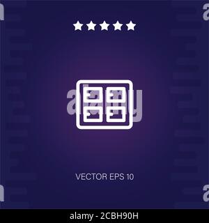 lockers vector icon modern illustration Stock Vector