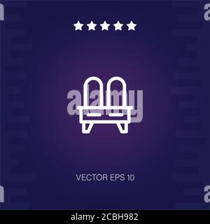 dressing table vector icon modern illustration Stock Vector