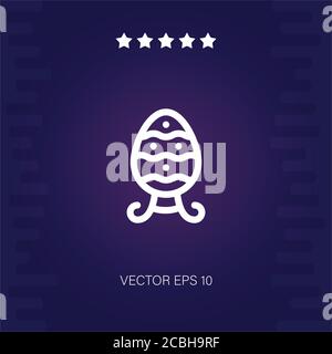 faberge vector icon modern illustration Stock Vector