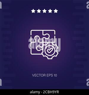 problem solving vector icon modern illustration Stock Vector