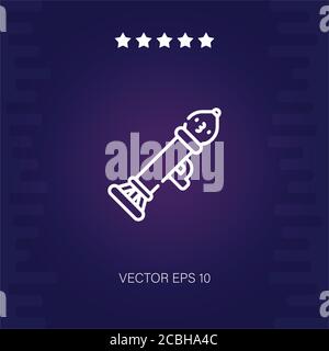 bazooka vector icon modern illustration Stock Vector
