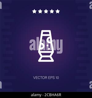 lava lamp vector icon modern illustration Stock Vector